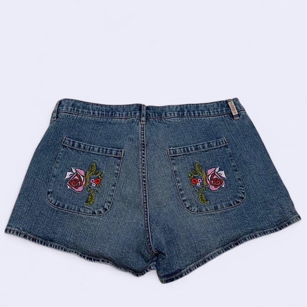 Y2K Guess Embroidered Denim Women Shorts size 29